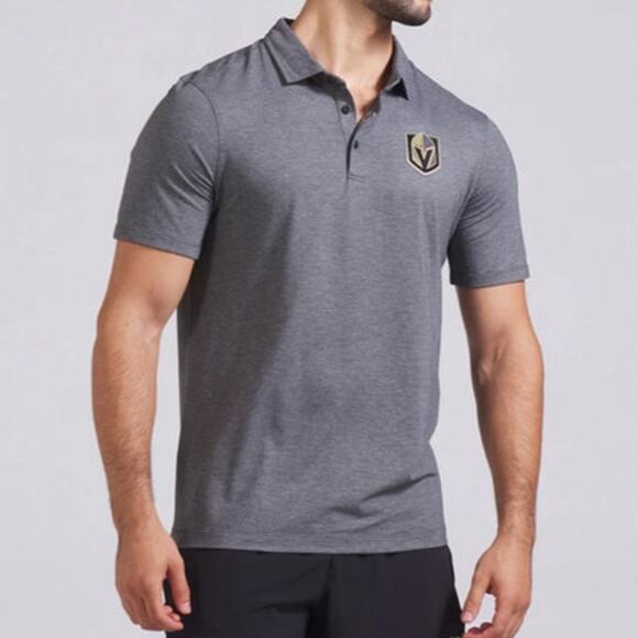 Lululemon Vegas Golden Knights Evolution Polo Shirt NHL Size XL NWT Hockey VGK - Picture 1 of 10